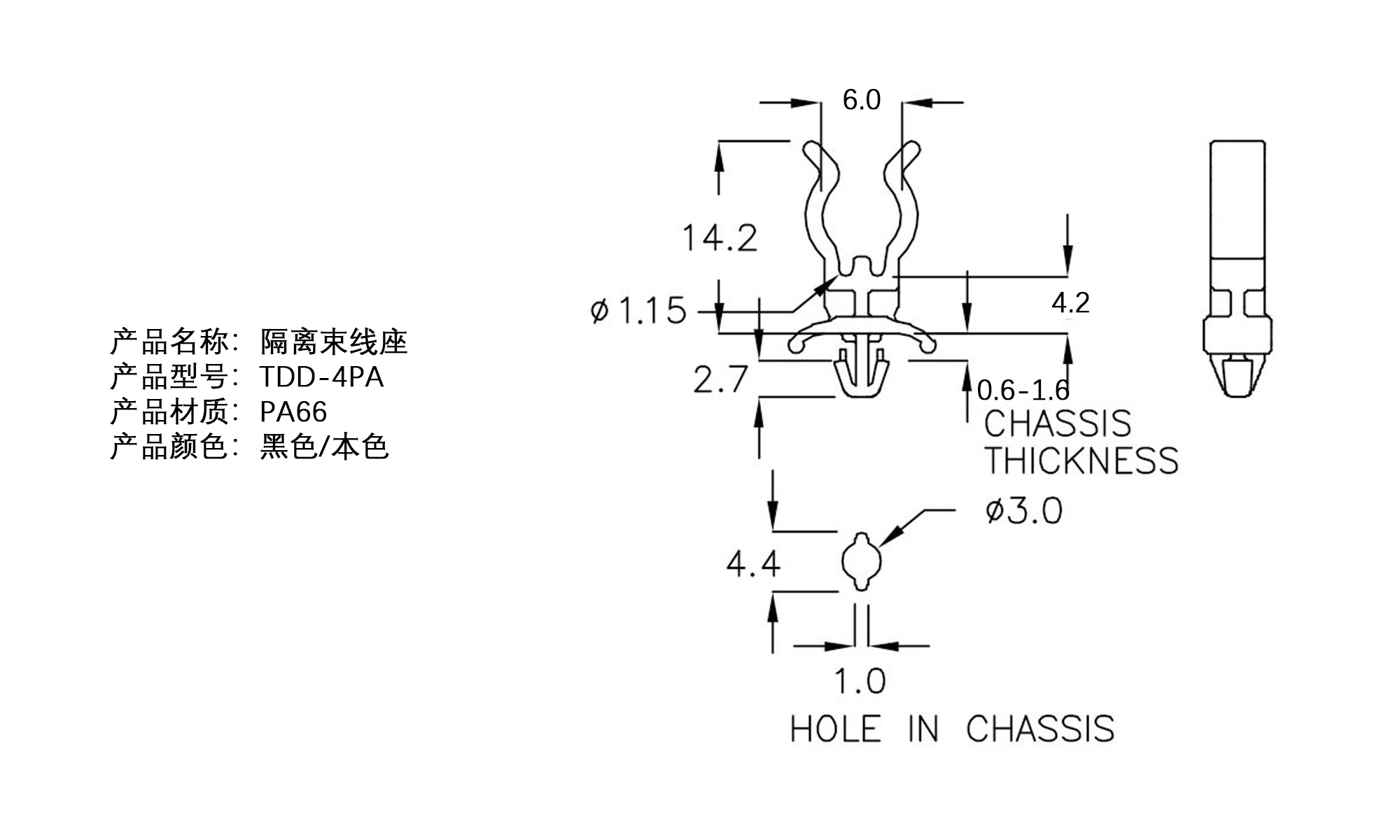 隔离束线座 TDD-4PA